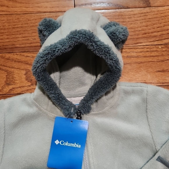 New Columbia Baby Fleece Bunting with Ears, Size 18-24 Months, Unisex - Picture 1 of 5